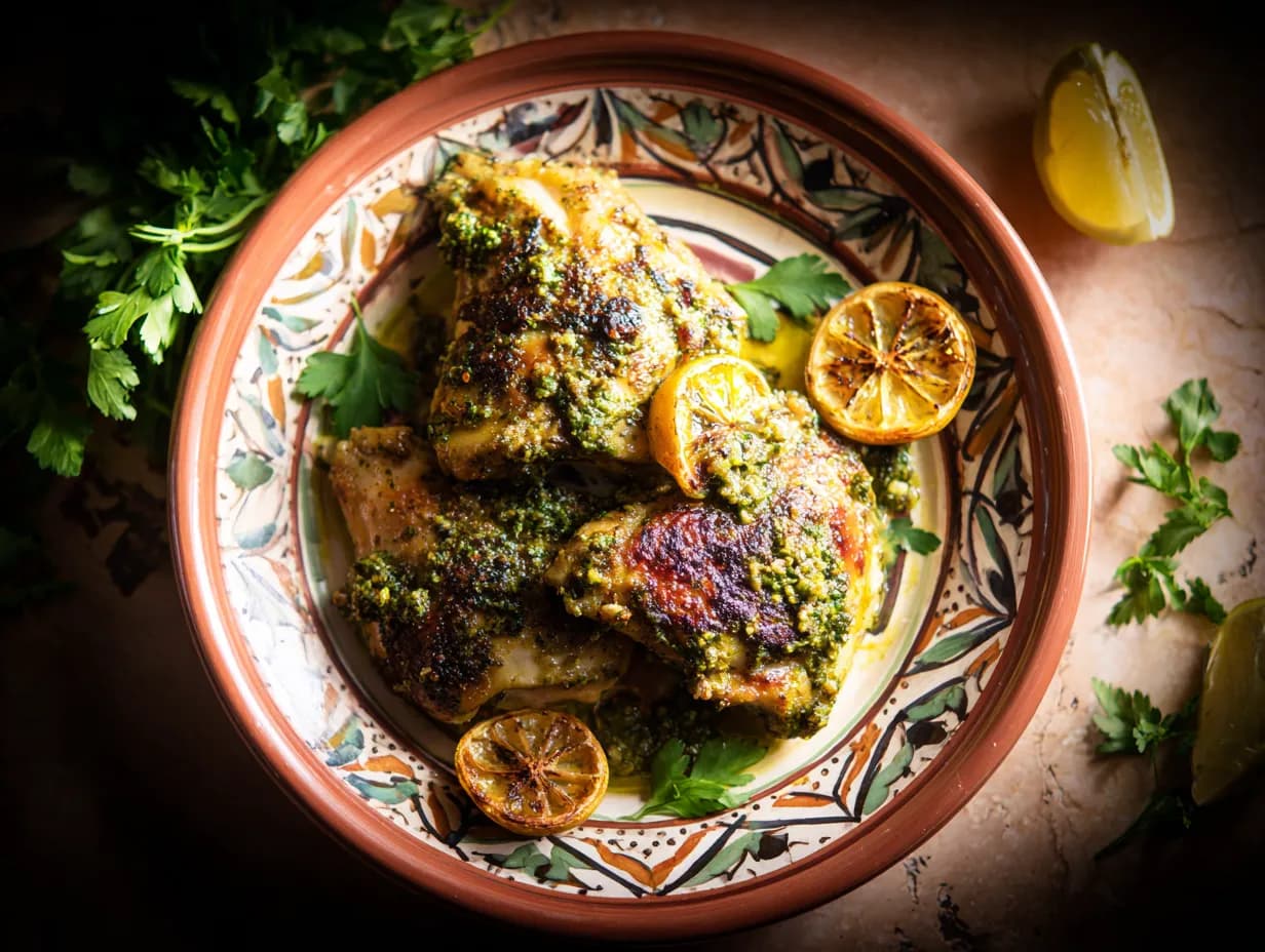 Poulet Rôti à la Marocaine